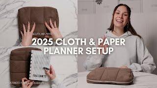 My custom planner start to finish - Video Content Creator 2025 Planner Set Up | Cloth & Paper