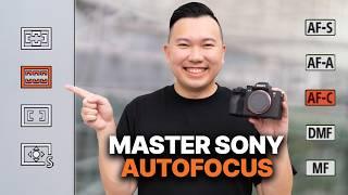 The ONLY VIDEO You Need to MASTER SONY AUTOFOCUS!