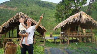 The days of living alone in the forest as a single mother, doing housework, gardening, to the market