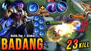 100% Brutal DMG!! You Must Try This Badang Build Insane 23 Kills! - Build Top 1 Global Badang ~ MLBB