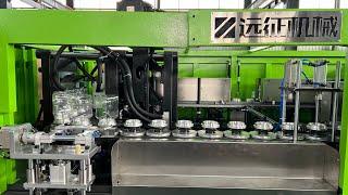 Taizhou plastic blow molding machine factory. Hand feeding jar blowing machine with 2cavities