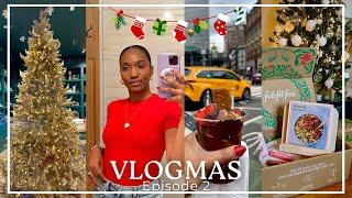 Vlogmas 2024 Ep 2 | NYC Christmas Markets, Holiday Party, Photoshoot & Winter Morning Routine 