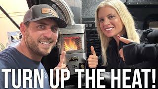 Installing a Fireplace Heater in Our Truck Camper Project M | Cozy DIY Upgrade