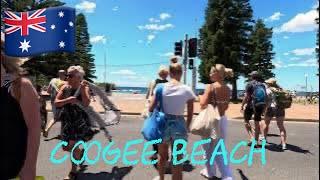 Sydney Australia [4K Walk ] Coogee Beach is a great beach with calm surf and is family-friendly