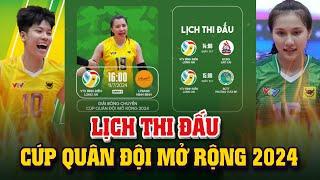  Lịch thi đấu của CLB VTV Bình Điền Long An tại Cúp Bóng Chuyền Quân Đội Mở Rộng 2024