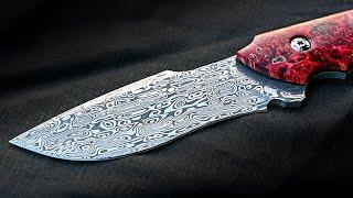 Making the BIFROST Damascus Knife - Knifemaking