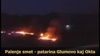 Palenje niva i smet - patarina Glumovo(Skopje) kaj Okta