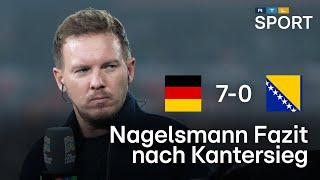 Nagelsmann-Interview nach 7:0-Kantersieg gegen Bosnien-Herzegowina