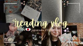 podróż przez Japonię z tajfunami mini| reading vlog #1