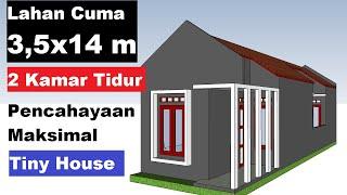 Rumah lahan sempit 3.5x14 - Tiny House Indonesia