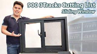 900 3Tracks | Cutting List | Sliding Window