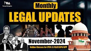 TOA November Legal Update 2024 | Latest Judgment of Supreme Court 2024