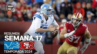 Detroit Lions vs. San Francisco 49ers | Resumen NFL en español - Semana 17 | NFL Highlights 2024