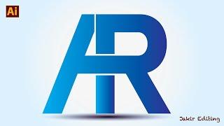 AR logo design by Adobe Illustrator