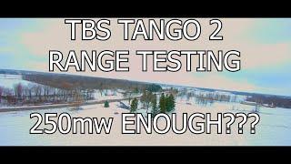 TBS TANGO2 REAL WORLD RANGE TESTING | 2 QUADS | 250mw LIMITS