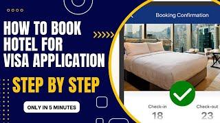 How to get a free hotel booking for any visa application in less than 5 minutes
