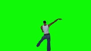 CJ dancing California Gurls Green Screen