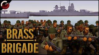 IWO JIMA BATTLEFIELD! Funny World War 2 Cartoon Shooter | Brass Brigade Gameplay