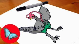 How To Draw Pokemon - Unfezant Easy Step by Step
