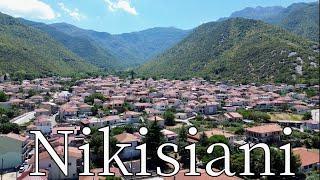 Nikisiani, Kavala, Greece - by drone [4K]. #pangaion