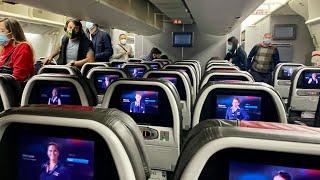 Interior of Boeing 777-200ER American Airlines