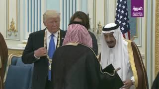 King Salman presents Trump with King Abdulaziz Medal