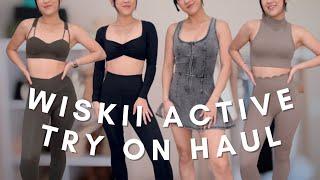 WISKII ACTIVE try on haul: so many aesthetic activewear sets!