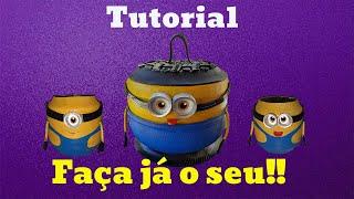 Minions Lixeiras ou jarros faça já o seu !!