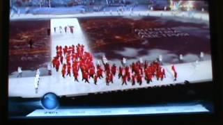 Sochi 2014 Opeing Ceremony Parade of Nations - Greece