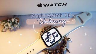 Apple Watch SE (GPS, 40mm) Unboxing and Setup *aesthetic* ASMR