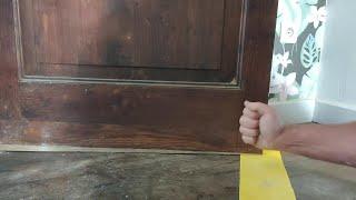 Great Tip... Trim door bottom without removing it