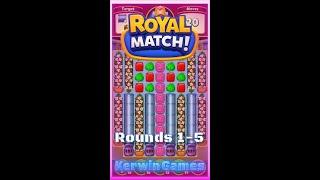 Royal Match Royal League Round 1 2 3 4 5 - No Boosters Gameplay