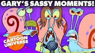 Gary's SASSIEST Moments!  | SpongeBob | Nicktoons