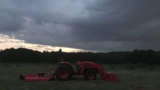 Bush Hogging with the New Kubota MX5800 and Land Pride Rotary Cutter RCR1872