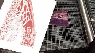 Short clips from Ironbridge Fine Arts, Gunning Arts Etching presses and Jenny Gunning