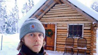 Simple Self Built Off Grid Log Cabin: FULL TOUR. Outhouse, Solar, Utilities