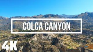 Drone Footage 4K - Flying over the Colca Canyon in Perú