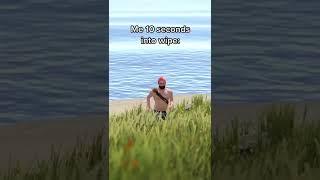 10 Seconds into new Wipe...  | Rust Funny #shorts