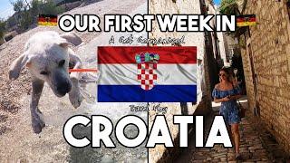 Our First Week in Croatia: Hiking, Thunderstorms, and Beach Fun in Slatine!