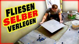 Anleitung: BODEN FLIESEN VERLEGEN - Schritt für Schritt selber Fliesen legen! | Home Build Solution