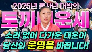 2025년 토끼띠 운세 / 문서운 매매운 금전운 인생 역전이 시작된다! 삶의 터닝포인트를 잡아라 토끼띠들아! #사주 #토끼띠운세