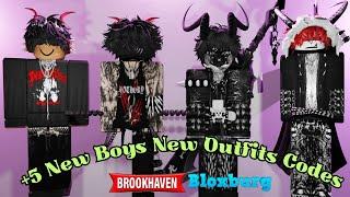 New Brookhaven codes for boys Outfits /Clothes ! Emo boys outfits codes