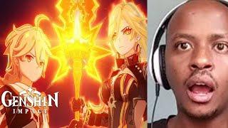 GENSHIN IMPACT REACTION |  Cutscene Animation: "Song of the Light, Fire of the Night" | #Mavuika