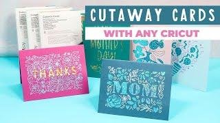 Cricut Cutaway Cards on a Cricut Joy, Explore, or Maker