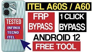 Itel a60s frp bypass / itel a60s frp bypass android 12 free / frp itel a60s