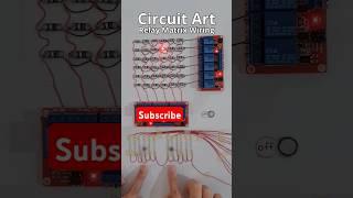 Circuit Art Wiring for led for relay matrix#shortsfeed