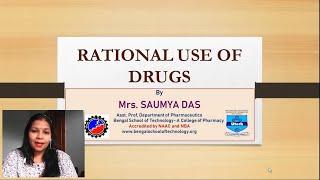 RATIONAL USE OF DRUGS by Saumya Das