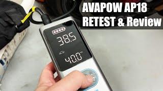 AVAPOW AP18 Tire Inflator RETEST & Review