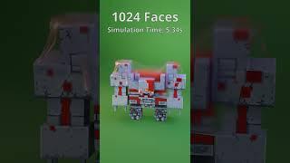 Minecraft Redstone Monstrosity vs Cloth Simulation | Satisfying 3D Animation