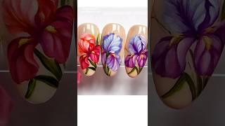 Flowers on nails #nailart #naildesign #nails #shorts #shortsart #nailarttutorial #painting #flowers